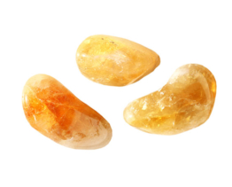 Citrien knuffelsteen (gebrande amethist)