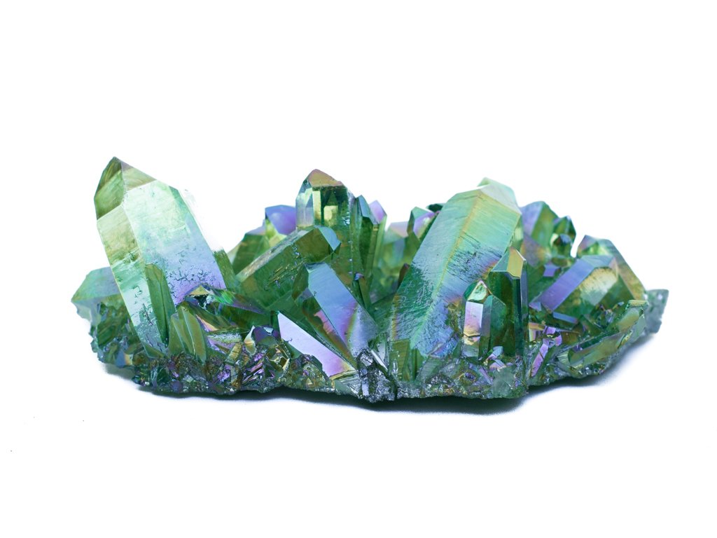 Lionel Green Street Gemiddeld Sanders Groene aura kwarts | Kopen in de webshop, of de mineralenwinkel te Gent