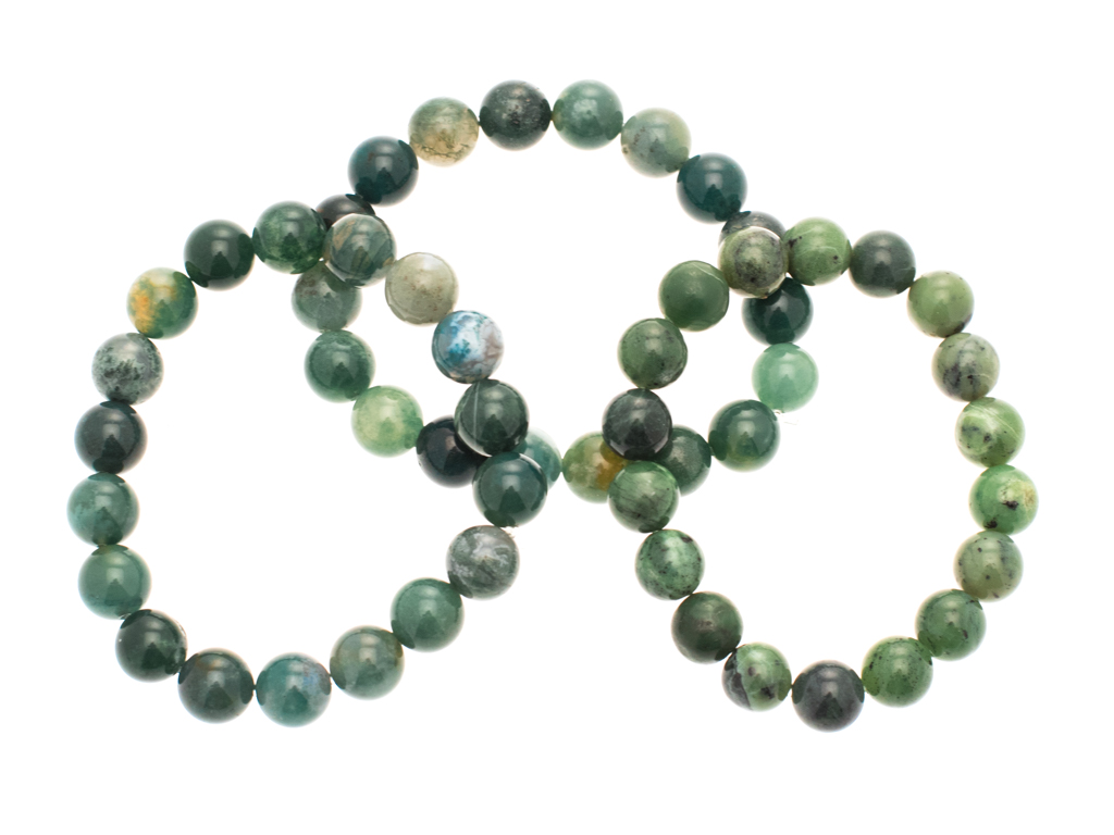 Armbanden voor hem en haar - 20% mosagaat armband medium