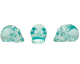 aqua obsidiaan schedel
