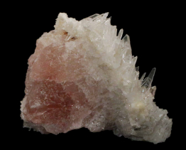 morganiet met lemurische bergkristal