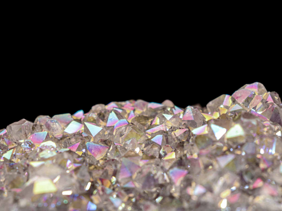 Angel aura kwarts cluster