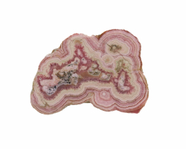 Rhodochrosiet half gepolijst