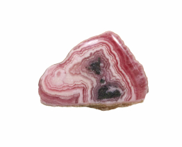 Rhodochrosiet half gepolijst