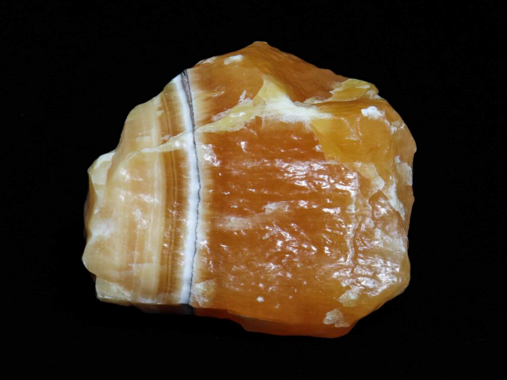 Oranje calciet ruw