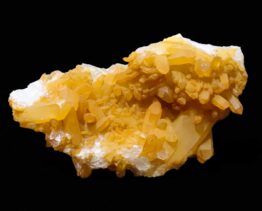 Tangerine kwarts cluster